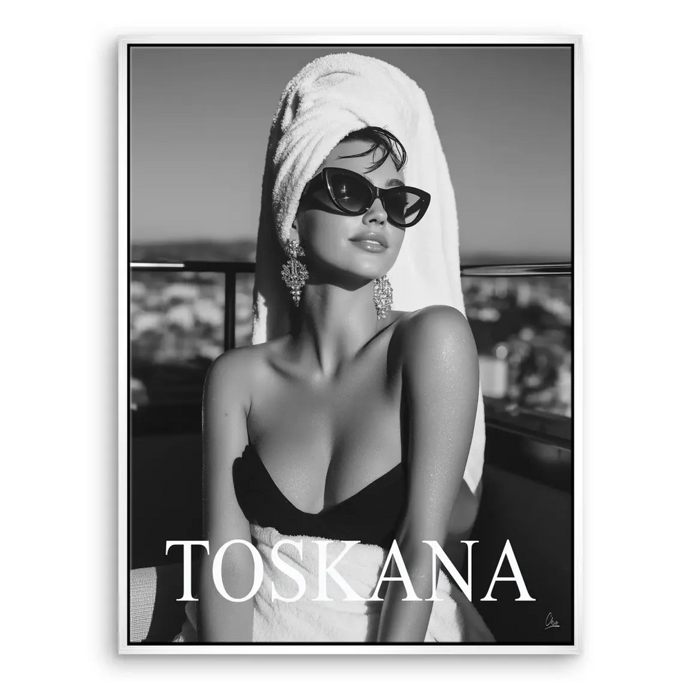 Travel-inspired fashion wall art with an urban city view
