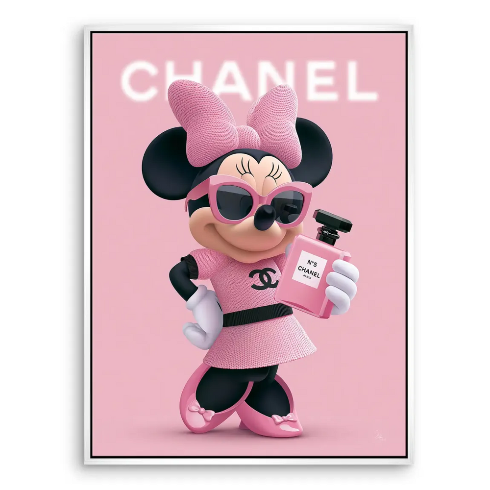 Minnie Rosé Chic Canvas Wall Art - Pop Art Fashion - Image 8