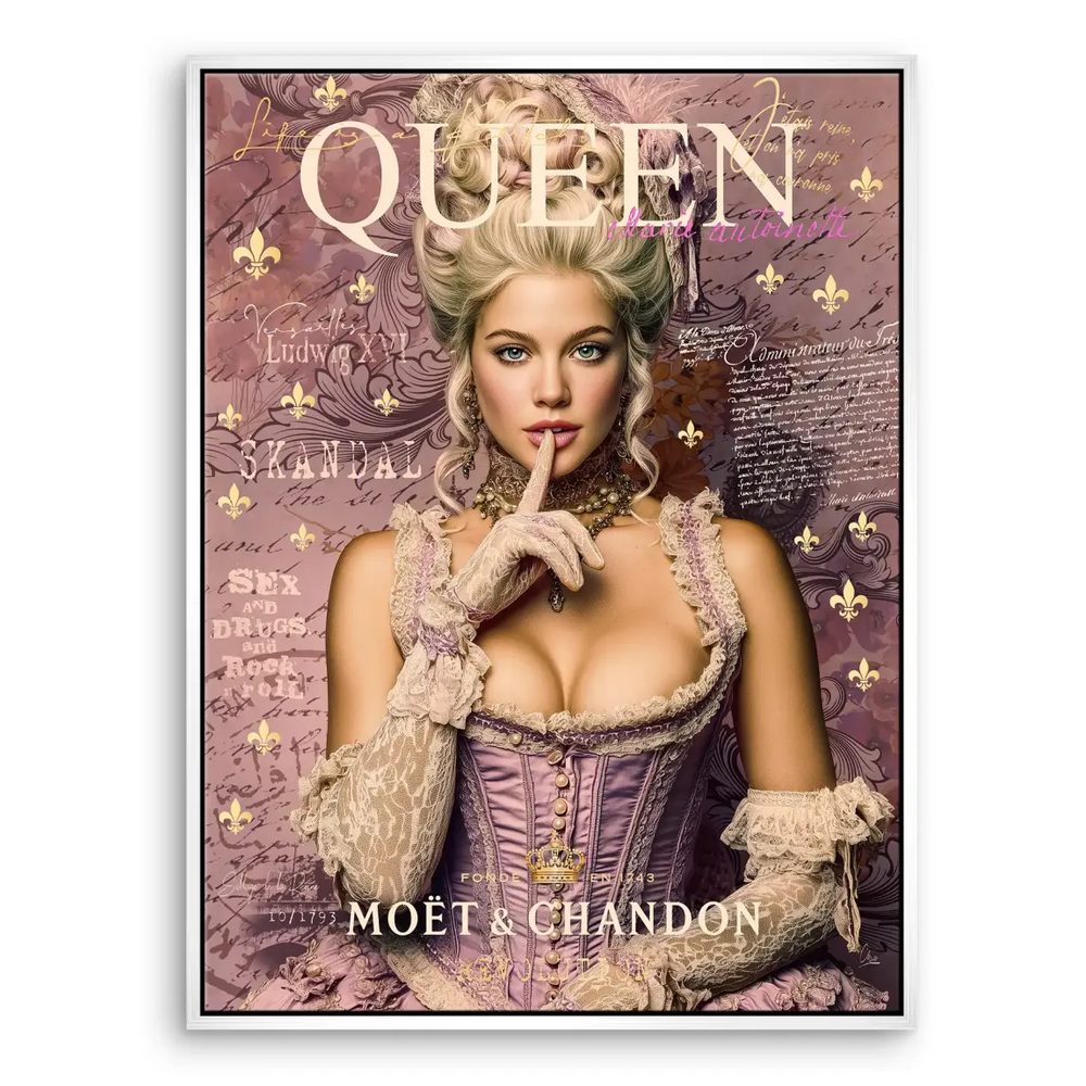 Marie Antoinette Rebel Art Canvas - Pop Graffiti - Image 8
