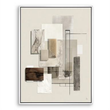 Contemporary marble composition canvas art suitable for offices