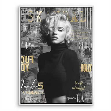 Elegant celebrity icon wall art for chic modern interiors