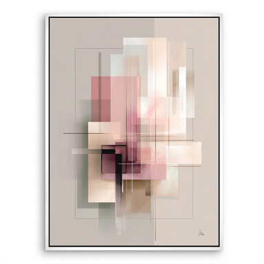 Elegant canvas wall art ready to elevate living rooms or offices with understated sophistication.